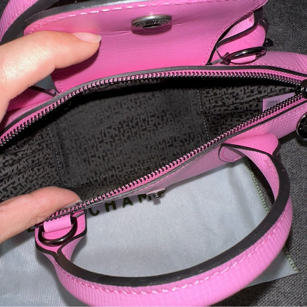 Longchamp Le Pliage Cuir XS Leather Satchel - Picture 6 of 6